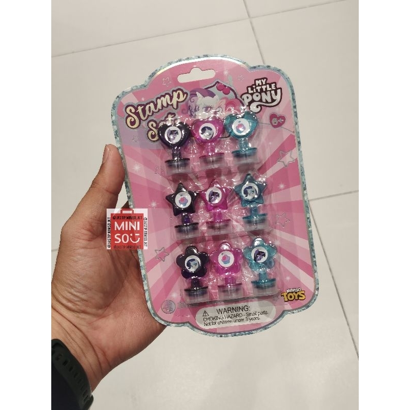 

MINISO x MY LITTLE PONY Collection Stamp Set (isi 9pc)