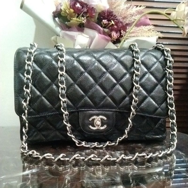 tas preloved / second chanel bahan kulit caviar size 30