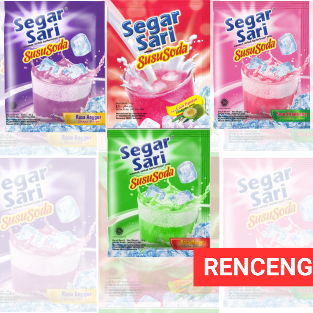 

[RENCENG] Segar Sari Susu Soda All Varian 20gram x10pcs