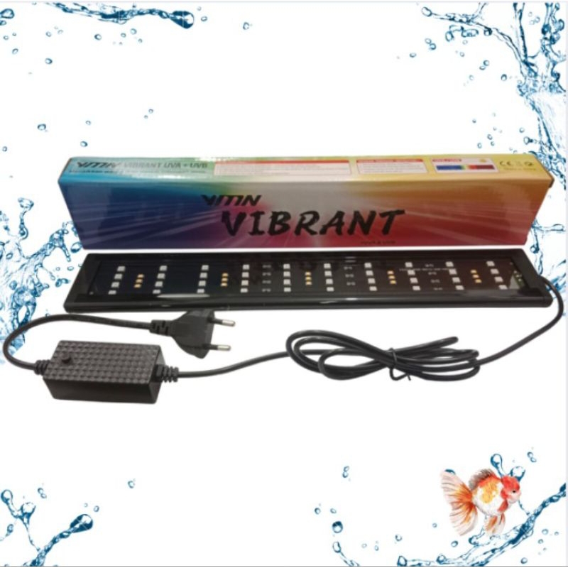 Lampu Led Atas Aquarium Aquascape YMN / ROSSTON /KANDILA VIBRANT + UVA & UVB V 800
