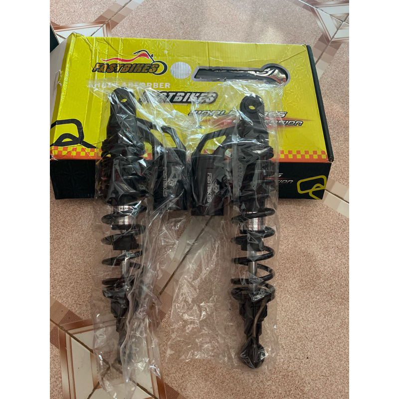 SHOCK BELAKANG MATIC/BEBEK 340MM BLACK