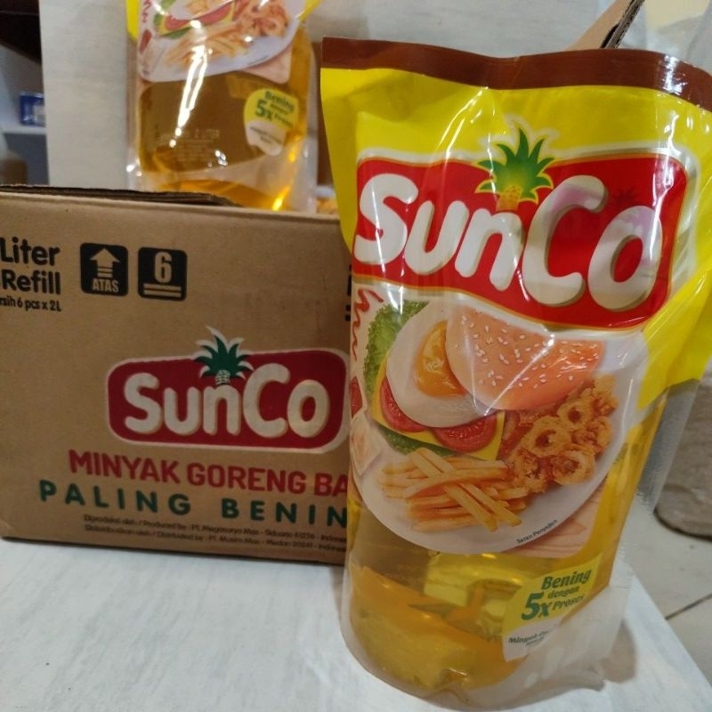 

Sunco minyak goreng Karton 2 L x 6 pcs (Jatim)