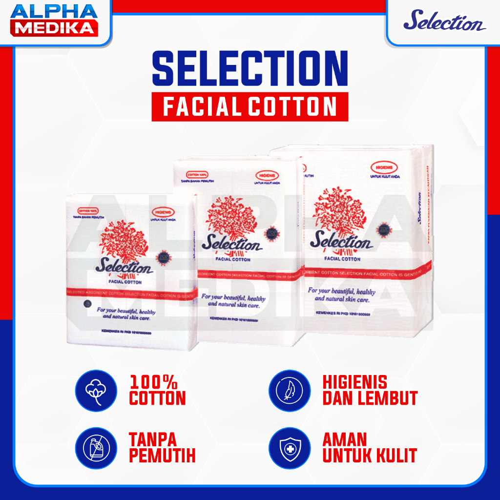 SELECTION - Kapas Selection 35Gr Facial Catton / Kapas Selection 35Gr / Kapas Pembersih