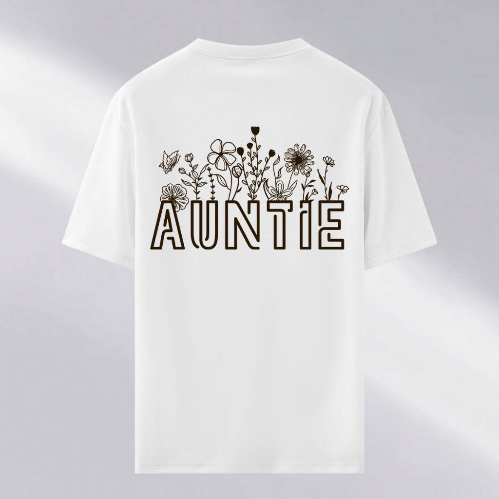 Auntie Bunga Kaos Terbaru Gambar Pakaian Pria/Wanita