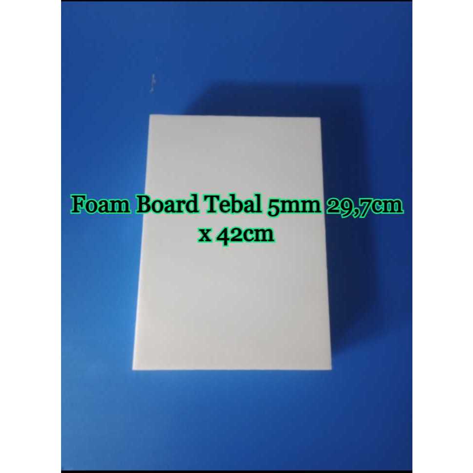 Foam Board Tebal 5mm Ukuran A3 29,7cm x 42cm isi 2 lembar