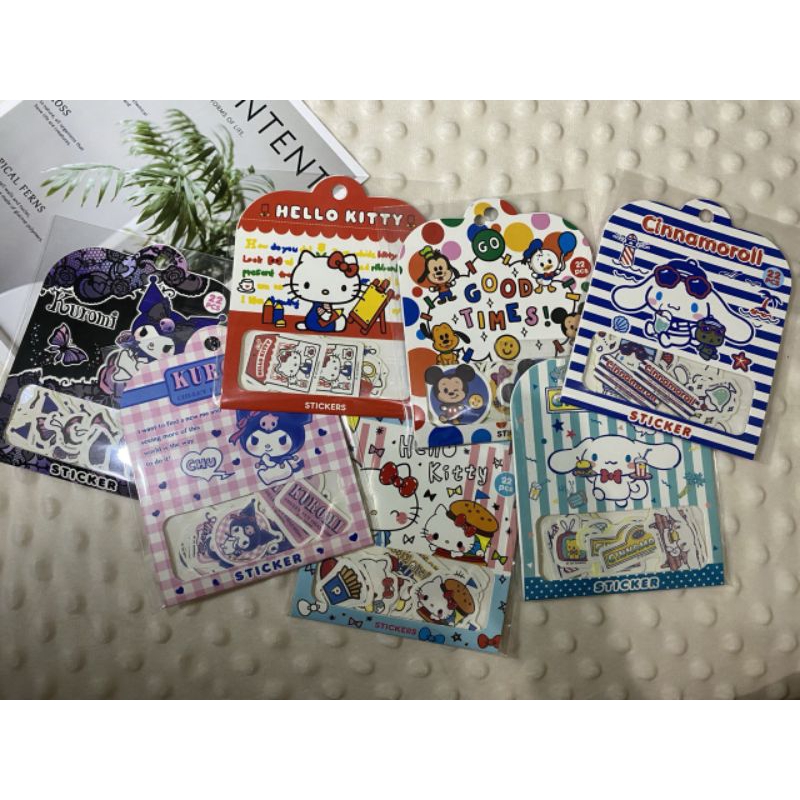 

Stiker Single Sticker Sanrio Pack Isi 22 Pcs | Stiker Lucu Cinnamoroll , Hello Kitty , Kuromi , Mickey Mouse