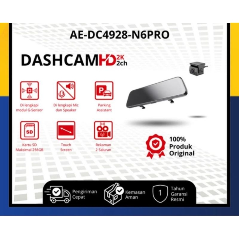Dashcam N6Pro 2K,Dashcam terbaik,Dashcam terjangkau,Dashcam kualitas layar jernih