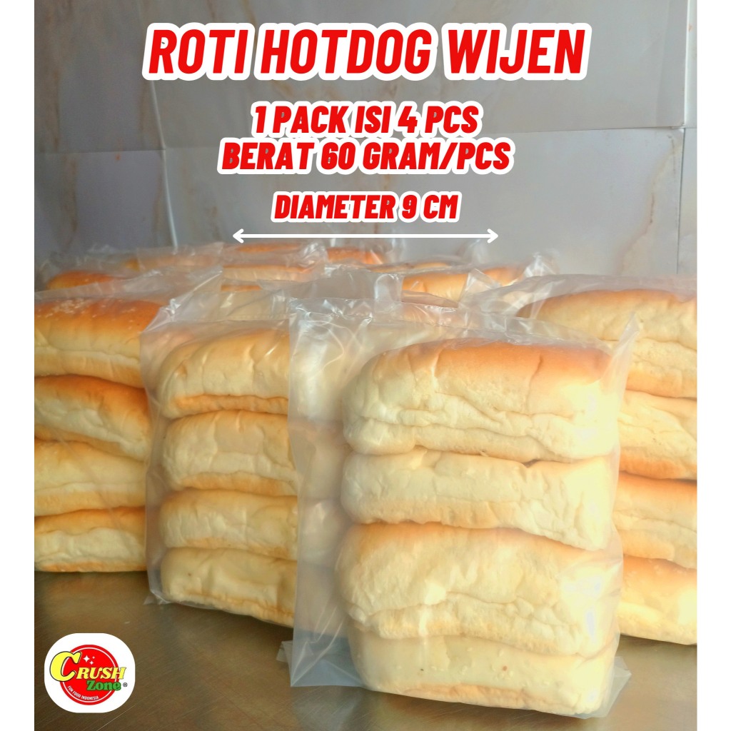 

Roti Hot Dog 9 cm (isi 4 pcs) | Supplier UMKM