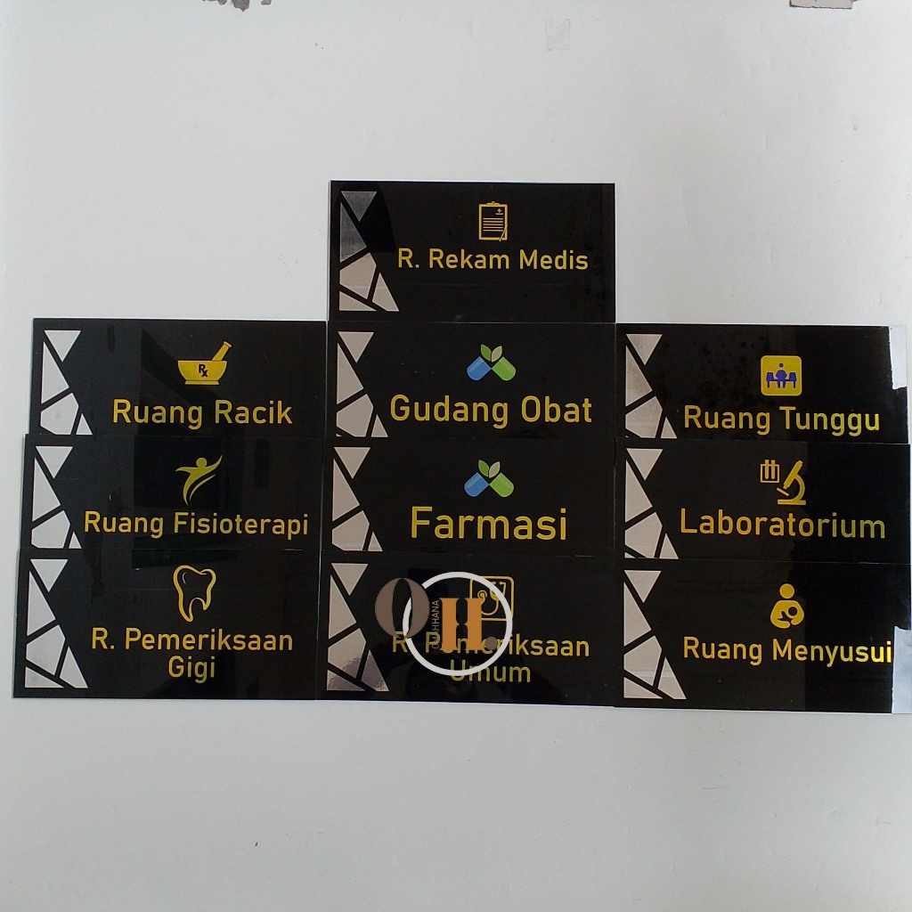 

Akrilik Ruang Rekam Medis-Ruang Racik-Gudang Obat-Ruang Tunggu-Ruang Fisioterapi-Farmasi-Laboratorium-Pemeriksaan Gigi-Pemeriksaan Umum-Ruang Menyusui