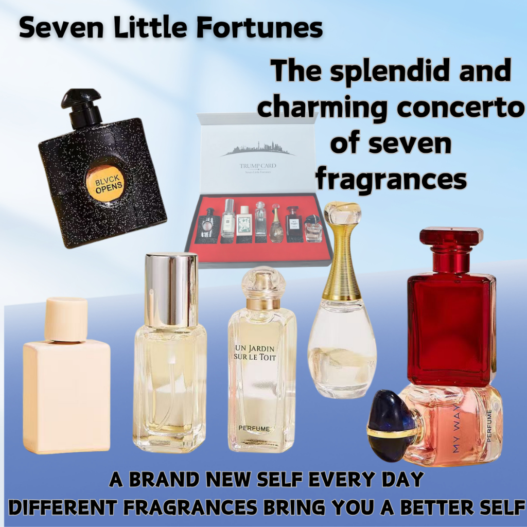 Seven Little Fortunes Sample Parfum/perfume Fragrances for Women Chanel No.5 L'eau/YSL BLACK OPIUM/J