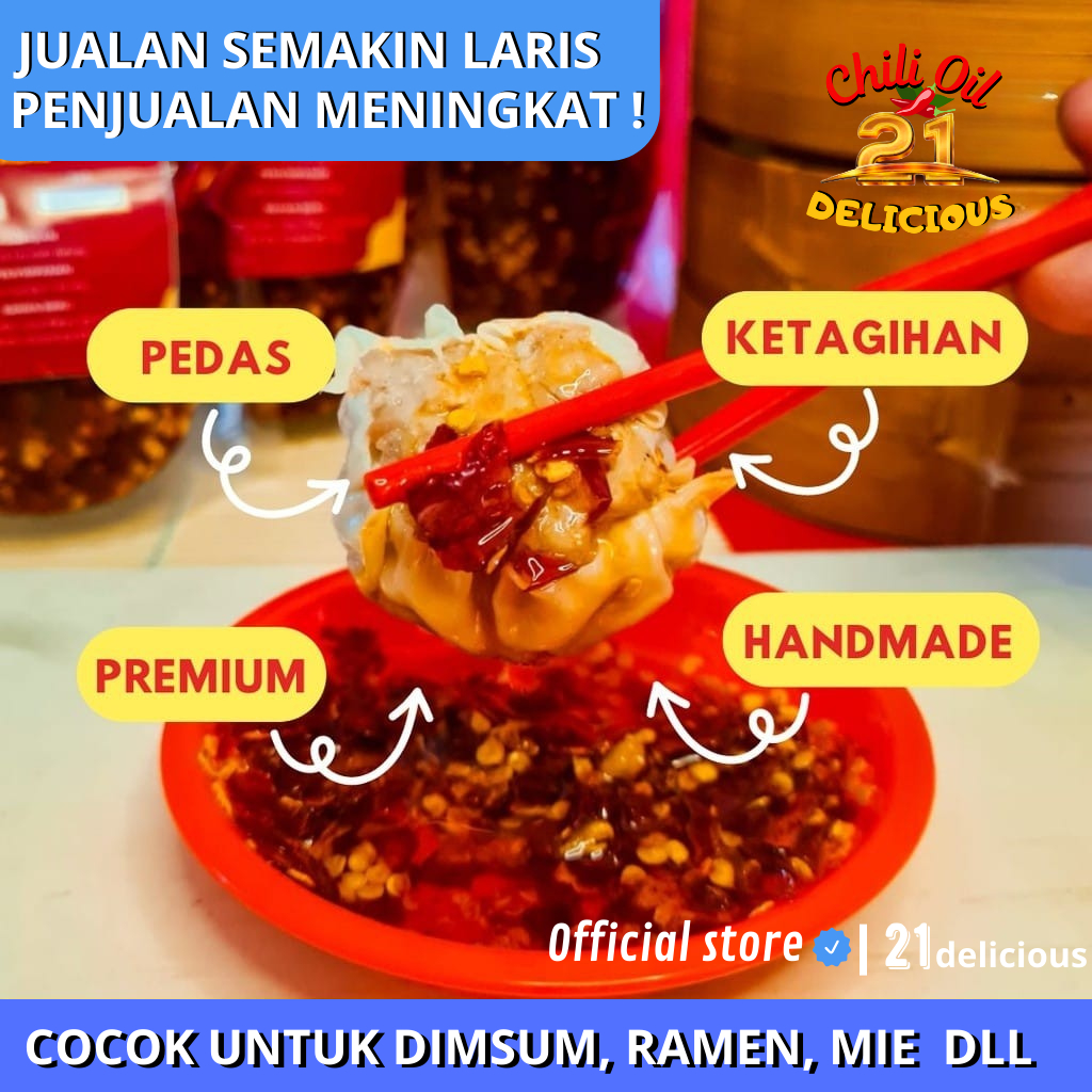 

[1 Kg ] Chili Oil Premium / Minyak Cabe / Chili Oil 21delicious
