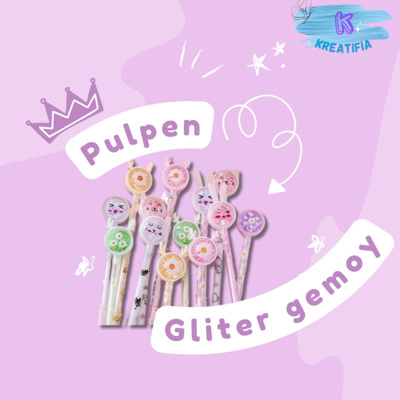 

Pulpen Gliter gemoy