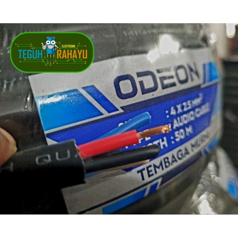 KABEL SPEAKER ODEON 4x2,5mm (TEMBAGA Murni) eceran/meteran