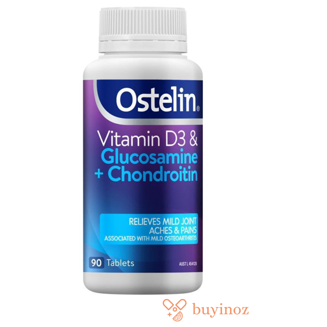 Ostelin Vitamin D3 Glucosamine & Chondroitin 90 Tablets HALAL Australia
