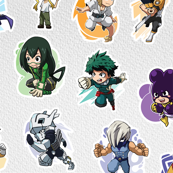

[ VINYL & CHROMO 7 CM] ANIME cetak stiker Game/STIKER MURAH TEMA ANIME BOKU NO HERO ACADEMIA/MY HERO ACADEMIA (chibi) /murah/stiker medium/MHA