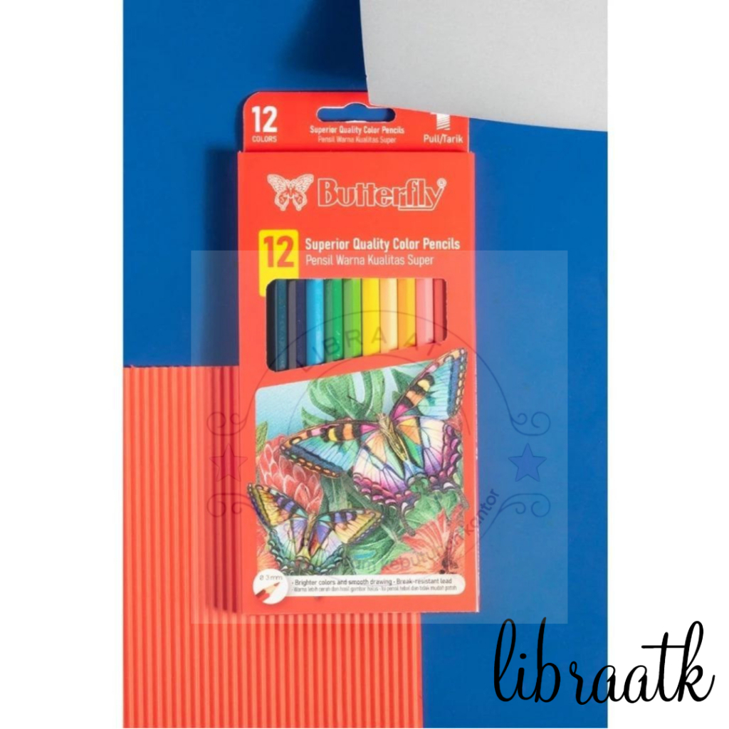 

LA - Pencil warna butterfly 12 warna
