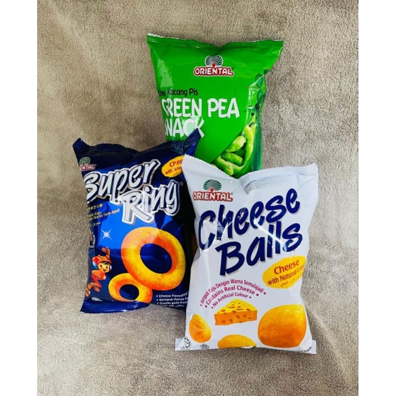 

ORIENTAL Snack Cheese Ball,Super Ring,Green Pea 60 gr