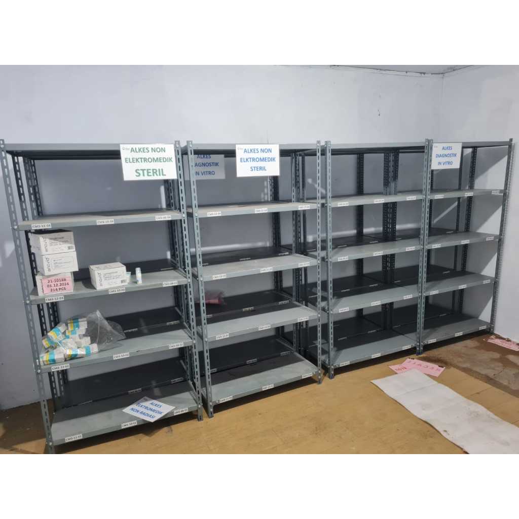Rak besi serbaguna besi BEKAS Ready makassar promo rak susun besi rak kantor office rak serbaguna fu