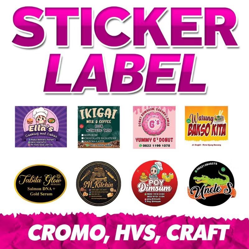 

Stiker Label Custom Per A3+ | Stiker Cutting Label Custom | Stiker Produk | Stiker Kemasan | Stiker Promosi | Stiker Logo