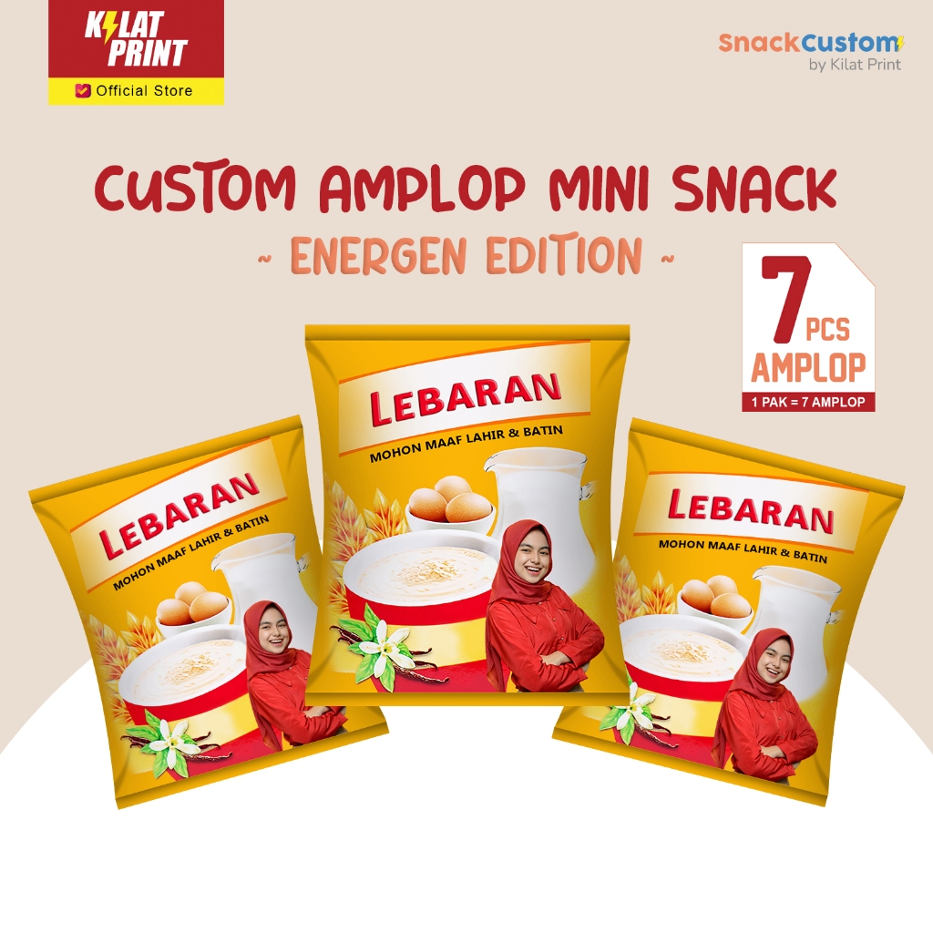 

Custom Amplop Snack Mini Lebaran Angpao THR Ala Energen