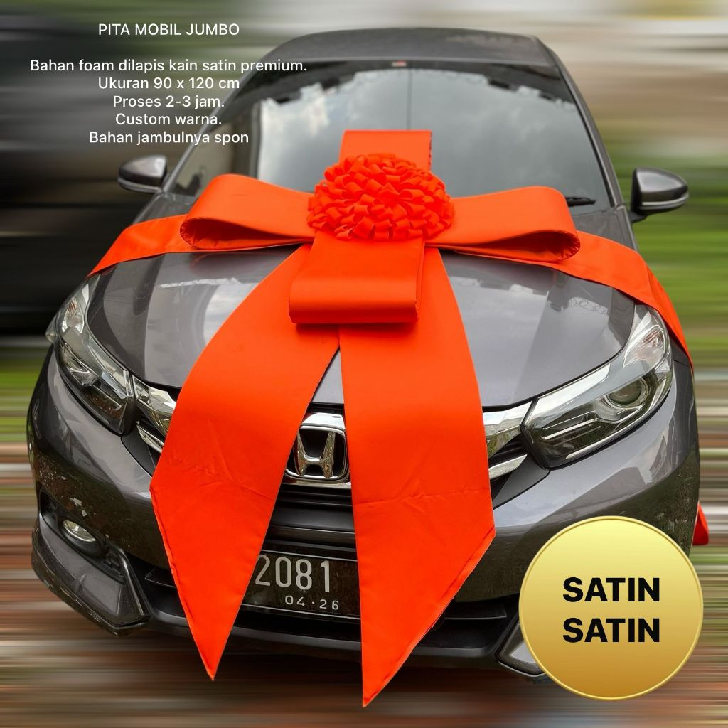 

Pita Mobil "SatinSatin" jumbo/ besar / kain satin / premium