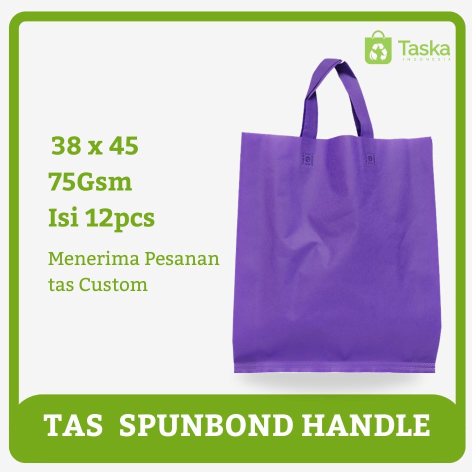 

Tas Press Spunbond Tali 38x45 Per Lusin (Warna Ungu)