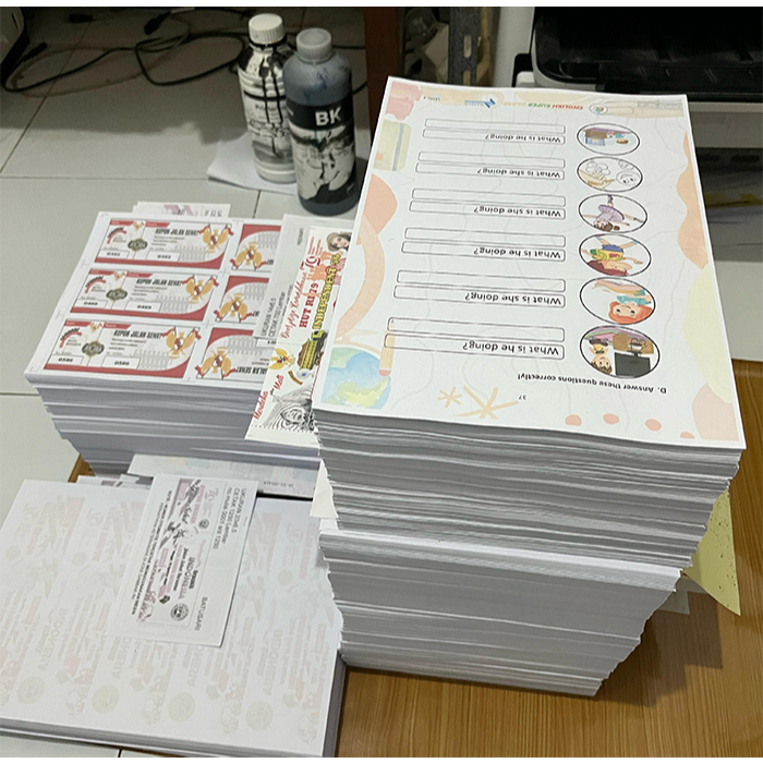 

PRINT / CETAK BUKU Cepat A4 A5 100/80 gsm ,SKRIPSI, TESIS, DOKUMEN, CETAK BUKU, MAKALAH, PROPOSAL