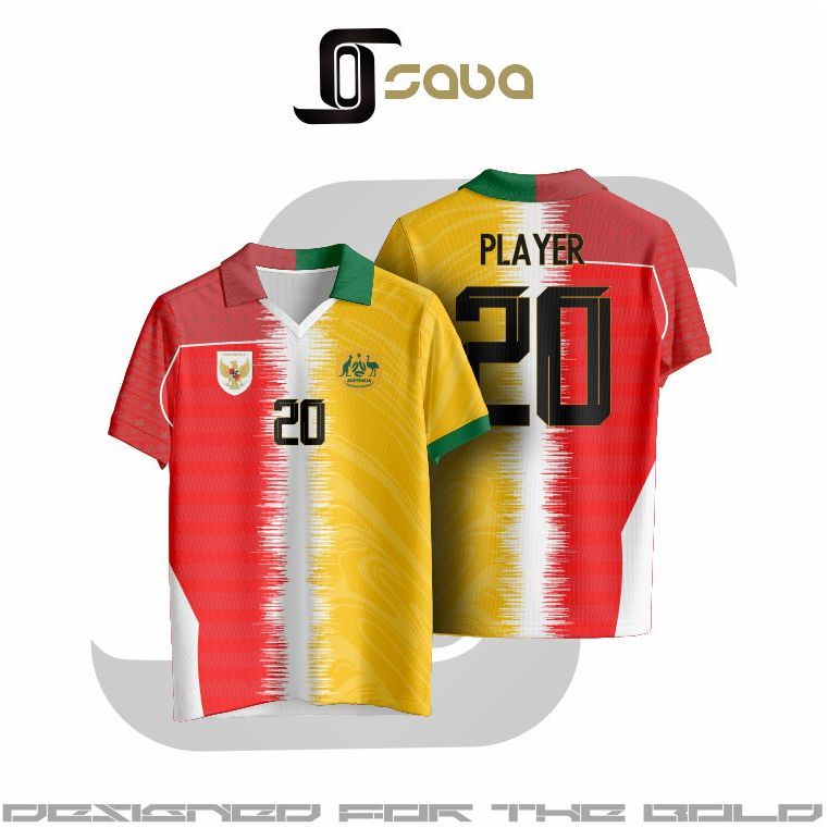 JERSEY TIMNAS INDONESIA X AUSTRALIA SUPPORTER VERSION BISA CUSTOM NOMOR DAN NAMA