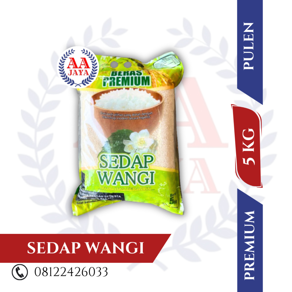

AA Jaya - Beras premium 5 kg| Sedap Wangi, Lahap, Rojolele, Artis, AA Jaya