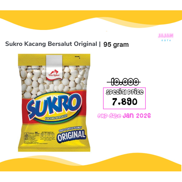 

Kacang Sukro Dua Kelinci 95 gram