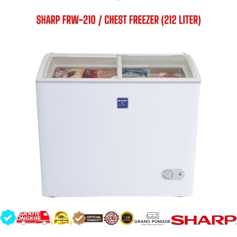 SHARP CHEST FREEZER FRW-210 212 LITER