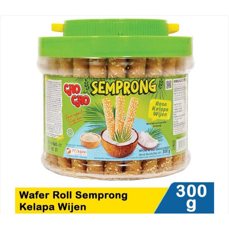 

cho cho wafer roll semprong kelapa wijen 300 gr