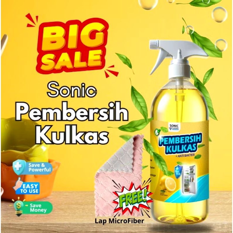 Sonic pembersih kulkas / pembersih serbaguna / cairan pembersih kulkas 250gr