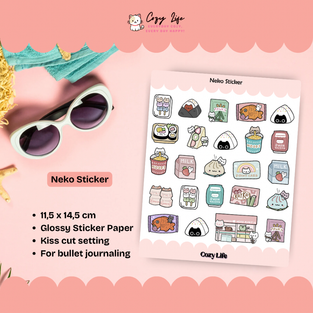 

Neko Sticker - by Cozy Life
