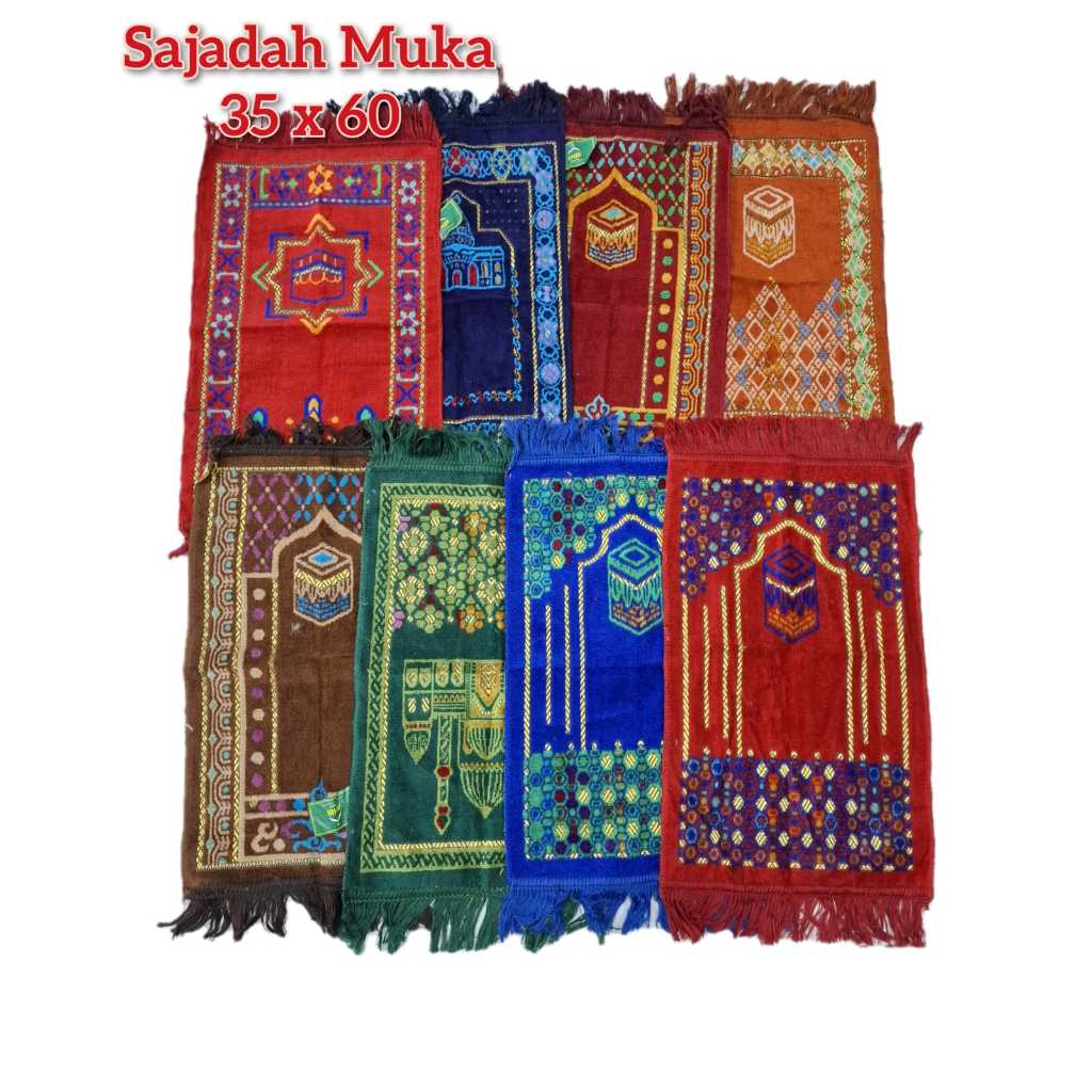 SAJADAH TURKI KECIL / SAJADAH MUKA UKURAN 35 x 60 CM