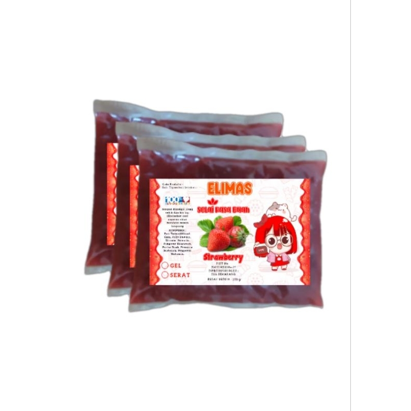 

Selai Gel Strawberry Elimas 100gr
