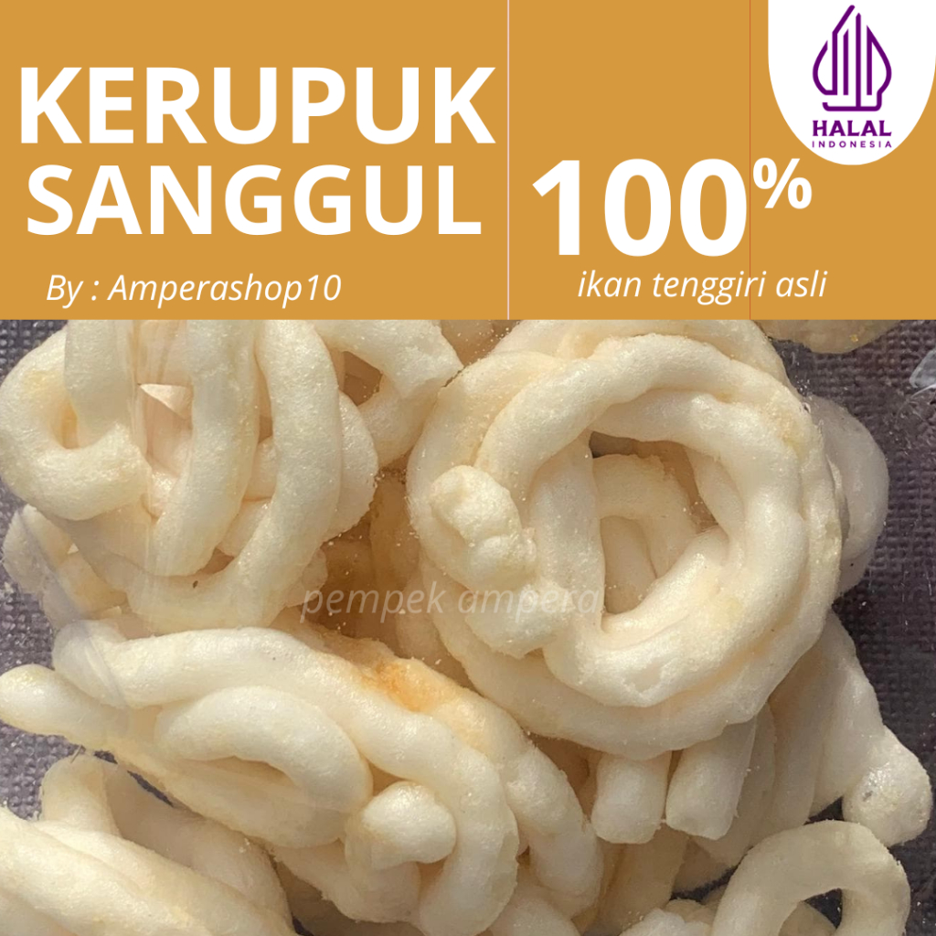 

Kerupuk Sanggul Asli Palembang Ikan Tenggiri 50gr