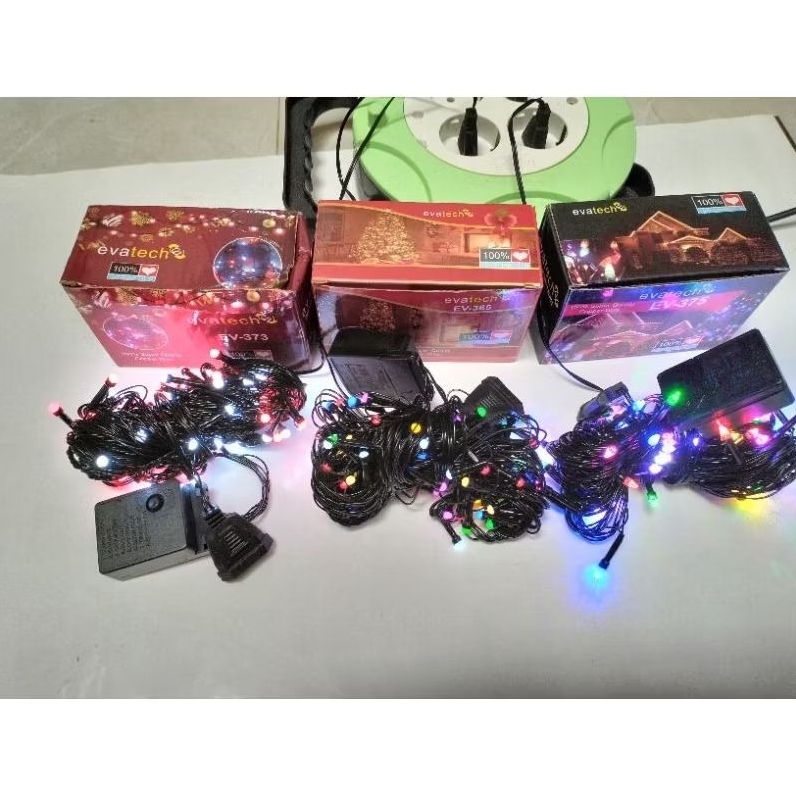 lampu hias merk evatech/lampu manik"led renteng evatech