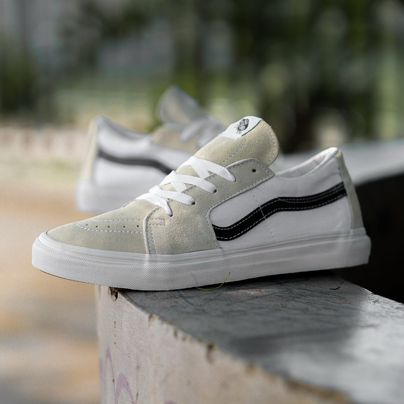 Sepatu Vans SK8 Low Contrast White Black