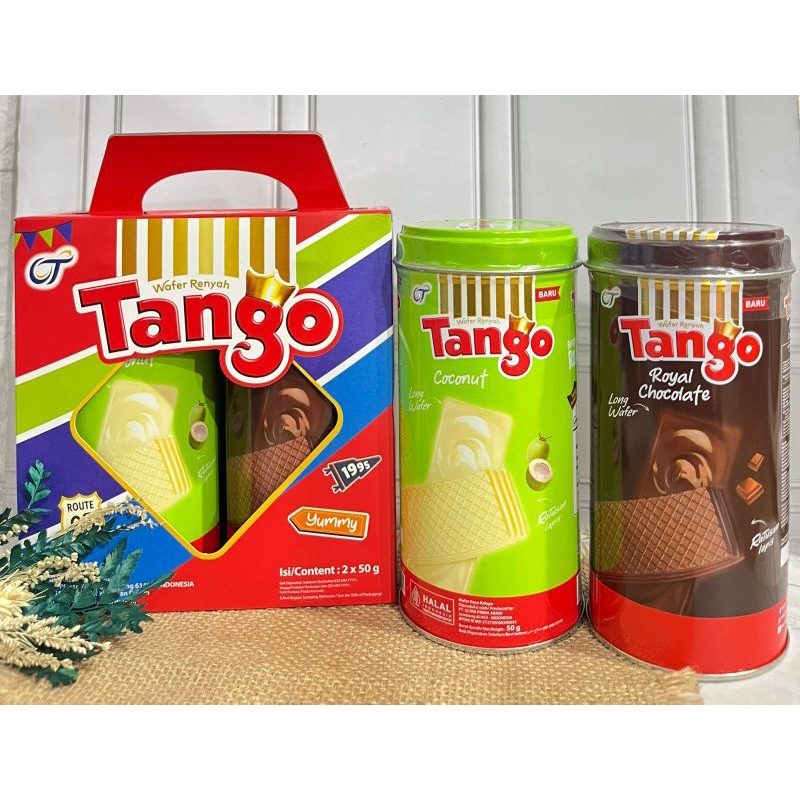 

TANGO WAFER KALENG 1 BOX ISI 2 PCS - SNACK LEBARAN/HAMPERS LEBARAN