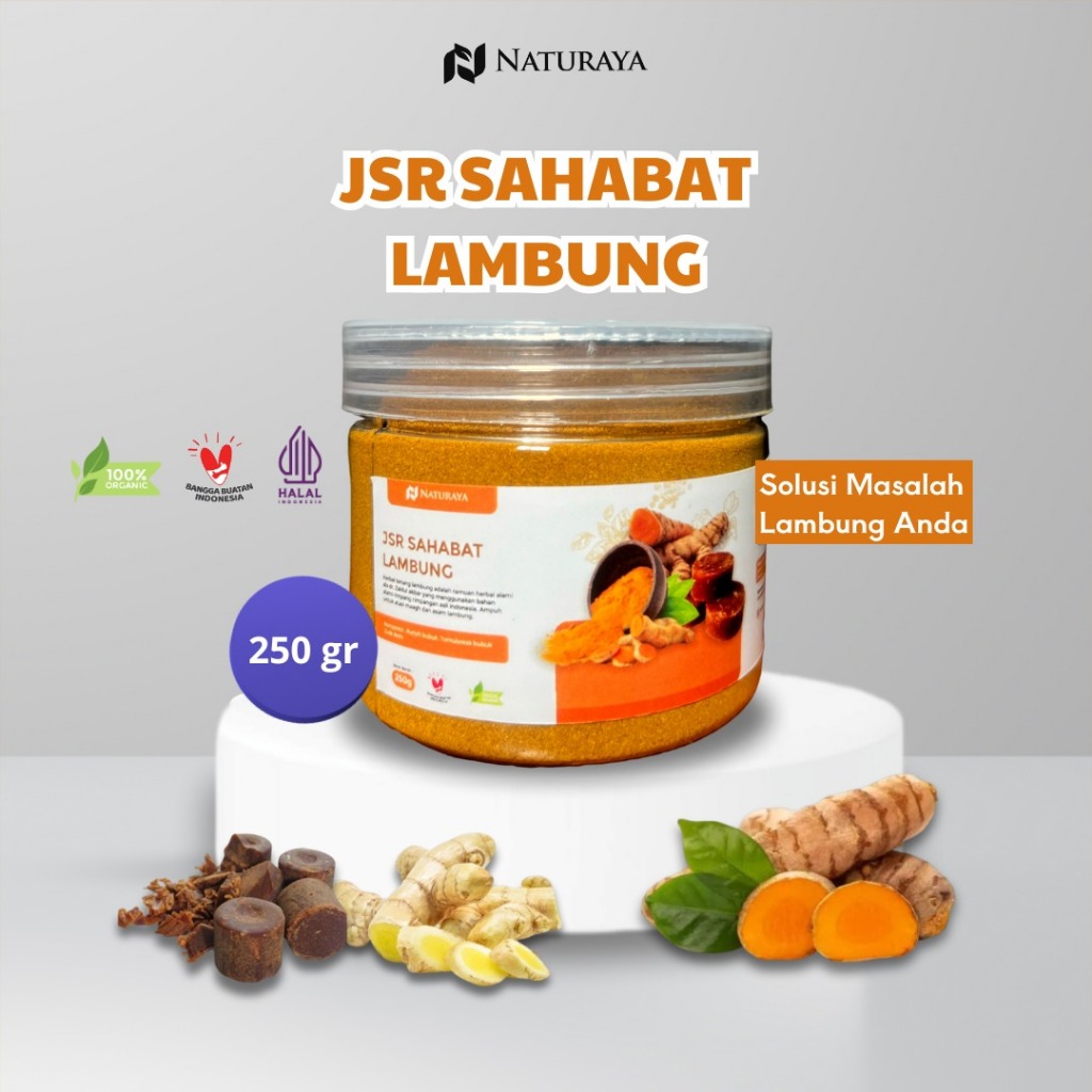 

Herbal Asam Lambung/Maag/Gerd Paling Ampuh Ekstrak Kunyit Temulawak - Naturaya JSR 250gr | Original 100% dari Bahan Alami