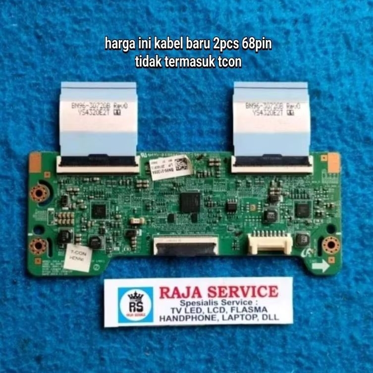 kabel tv SAMSUNG UA32J5100 UA32J5100AK flaxible dari tcon ke panel lcd 68PIN