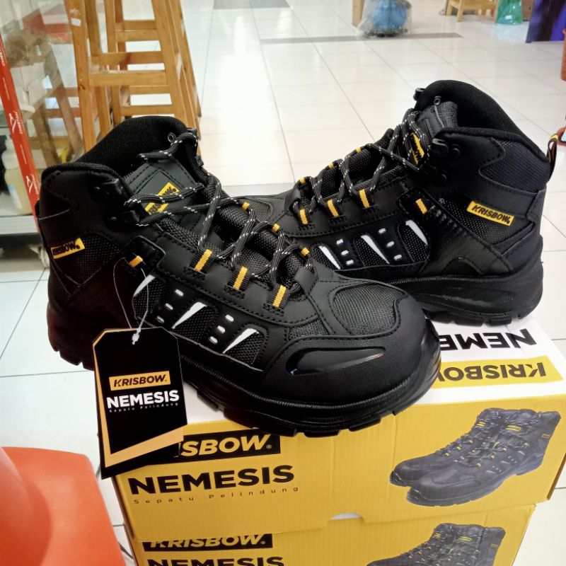 Sepatu Safety Krisbow Nemesis 6 Inch / Safety Shoes Krisbow Original