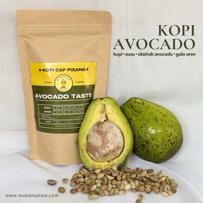 

KOPI BUBUK PLUS AVOCADO & GULA AREN | 150 gram
