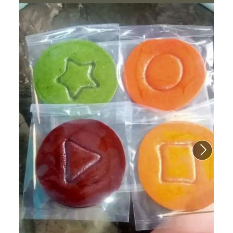 

1pak permen dalgona candy squid game warna warni isi 10 pcs