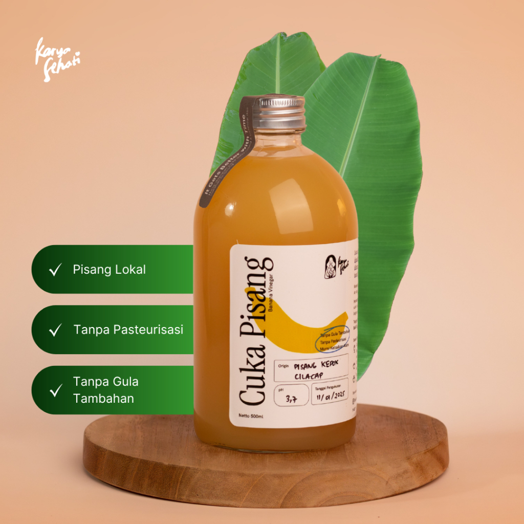 

Banana Vinegar (Cuka Pisang Fermentasi) 500ml