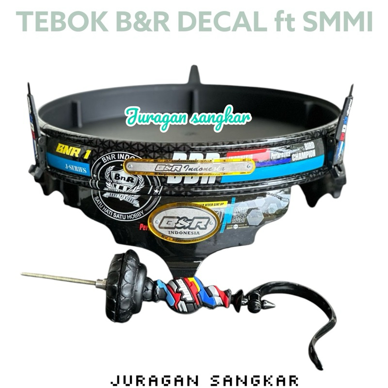 SANGKAR KANDANG LOVEBIRD DECAL BnR B&R feat SMMI