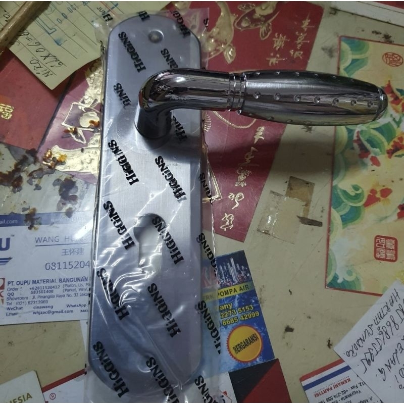 slot kunci handle handel pegangan pintu rumah ukuran tanggung