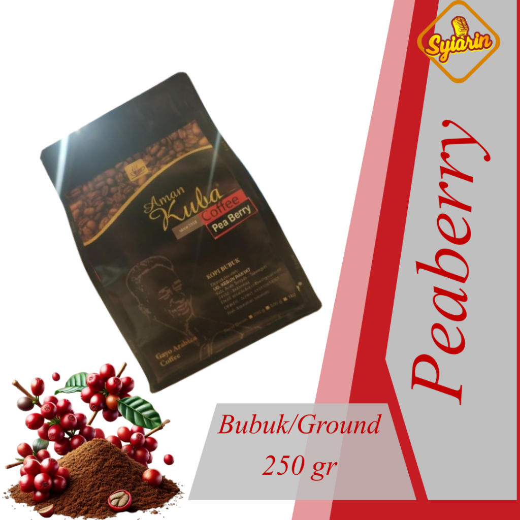 

Syiar II Gayo Arabika Aceh Takengon Peaberry Premium Quality II Bubuk II 250g