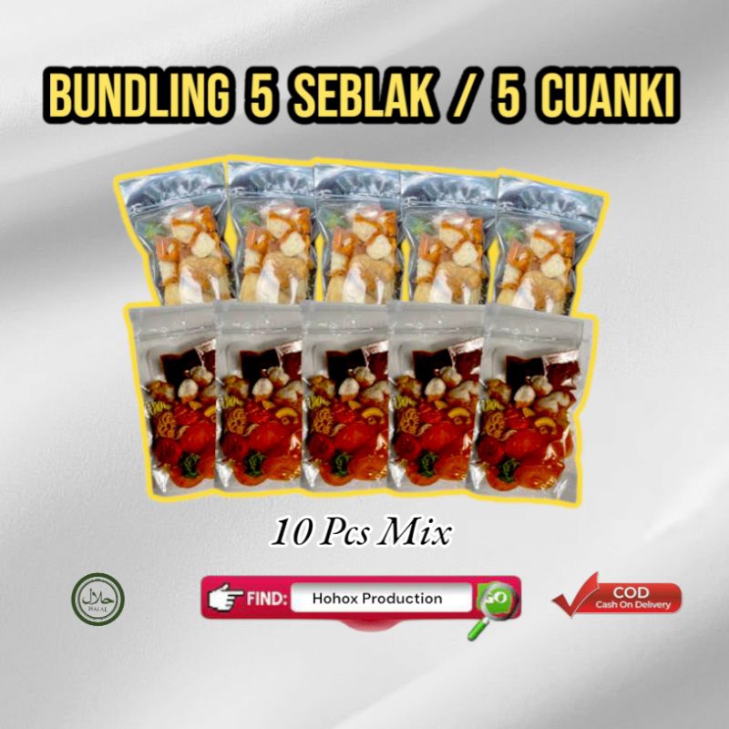 

BUNDLING MIX 10 PCS / 5 SEBLAK / CUANKI INSTAN